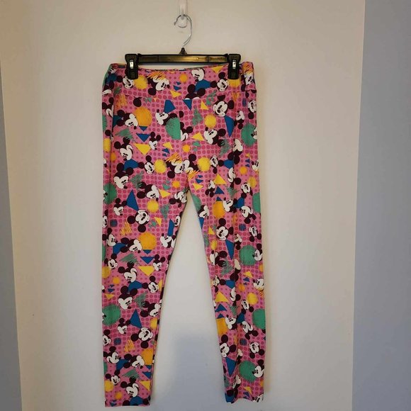 EUC LuLaRoe Disney Mickey Leggings T/C - Picture 3 of 6